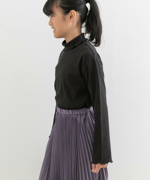 URBAN RESEARCH DOORS / アーバンリサーチ ドアーズ トップス | メローフリルリブタートルネックTシャツ(KIDS) | 詳細30
