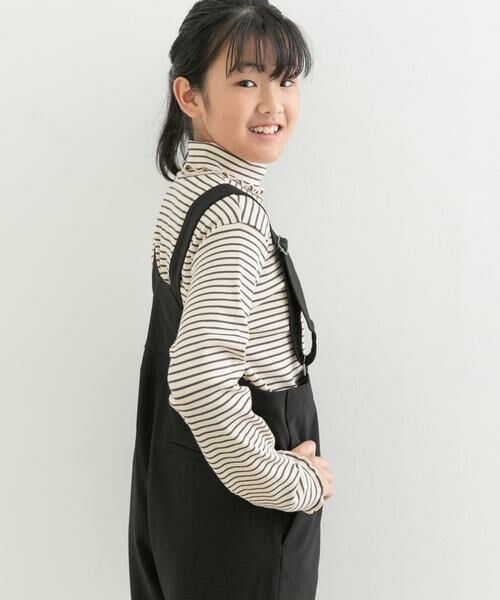 URBAN RESEARCH DOORS / アーバンリサーチ ドアーズ トップス | ボーダーフリルリブタートルネック(KIDS) | 詳細10