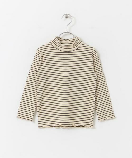 URBAN RESEARCH DOORS / アーバンリサーチ ドアーズ トップス | ボーダーフリルリブタートルネック(KIDS) | 詳細14