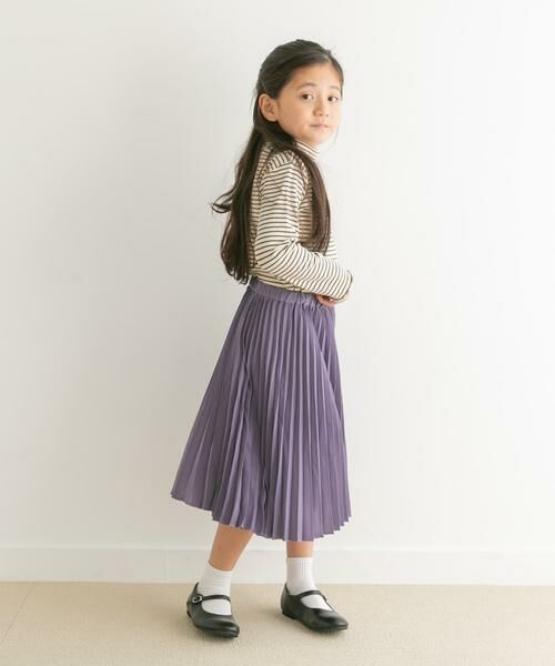 URBAN RESEARCH DOORS / アーバンリサーチ ドアーズ トップス | ボーダーフリルリブタートルネック(KIDS) | 詳細3