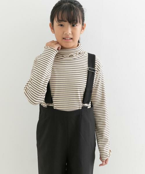 URBAN RESEARCH DOORS / アーバンリサーチ ドアーズ トップス | ボーダーフリルリブタートルネック(KIDS) | 詳細8