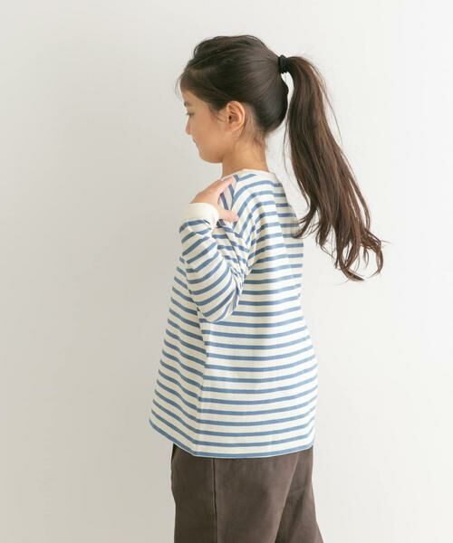URBAN RESEARCH DOORS / アーバンリサーチ ドアーズ トップス | ボーダーワイドロングTシャツ(KIDS) | 詳細2