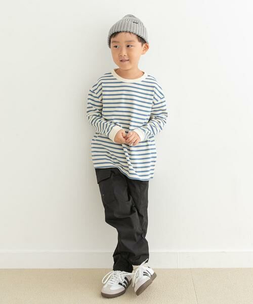 URBAN RESEARCH DOORS / アーバンリサーチ ドアーズ トップス | ボーダーワイドロングTシャツ(KIDS) | 詳細7