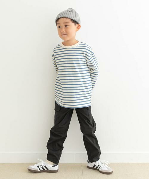 URBAN RESEARCH DOORS / アーバンリサーチ ドアーズ トップス | ボーダーワイドロングTシャツ(KIDS) | 詳細9