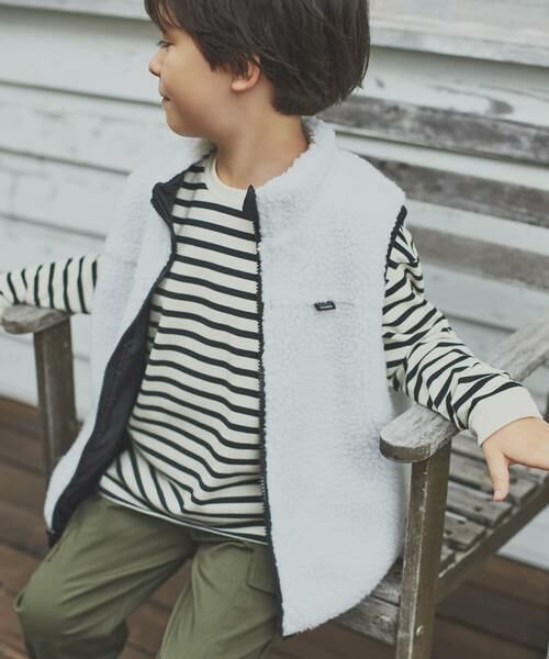 URBAN RESEARCH DOORS / アーバンリサーチ ドアーズ トップス | ボーダーワイドロングTシャツ(KIDS) | 詳細23