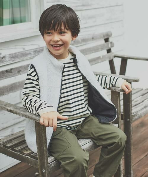 URBAN RESEARCH DOORS / アーバンリサーチ ドアーズ トップス | ボーダーワイドロングTシャツ(KIDS) | 詳細24