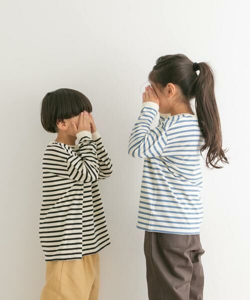 URBAN RESEARCH DOORS / アーバンリサーチ ドアーズ トップス | ボーダーワイドロングTシャツ(KIDS) | 詳細27