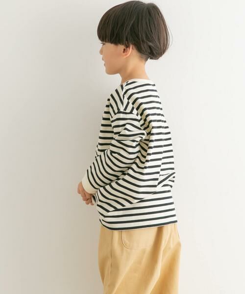 URBAN RESEARCH DOORS / アーバンリサーチ ドアーズ トップス | ボーダーワイドロングTシャツ(KIDS) | 詳細16