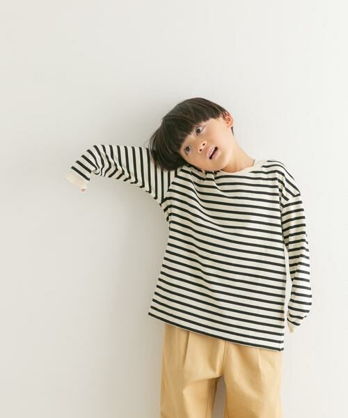 URBAN RESEARCH DOORS / アーバンリサーチ ドアーズ トップス | ボーダーワイドロングTシャツ(KIDS) | 詳細17