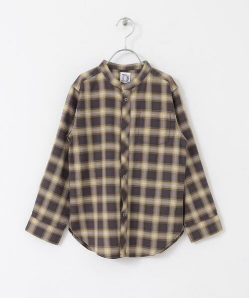 URBAN RESEARCH DOORS / アーバンリサーチ ドアーズ トップス | 『親子リンク』バンドカラーチェックシャツ(KIDS) | 詳細19