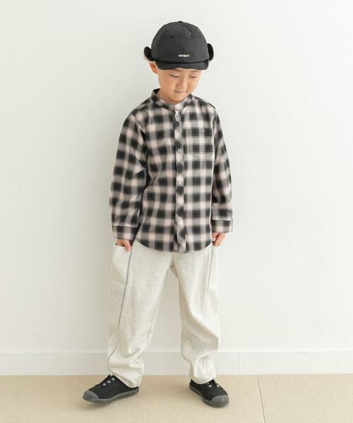 URBAN RESEARCH DOORS / アーバンリサーチ ドアーズ トップス | 『親子リンク』バンドカラーチェックシャツ(KIDS) | 詳細22