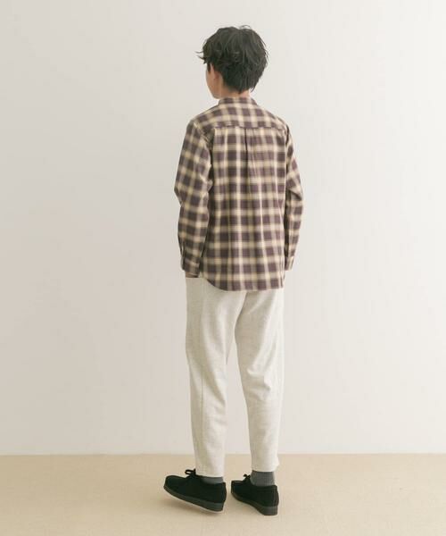 URBAN RESEARCH DOORS / アーバンリサーチ ドアーズ トップス | 『親子リンク』バンドカラーチェックシャツ(KIDS) | 詳細7