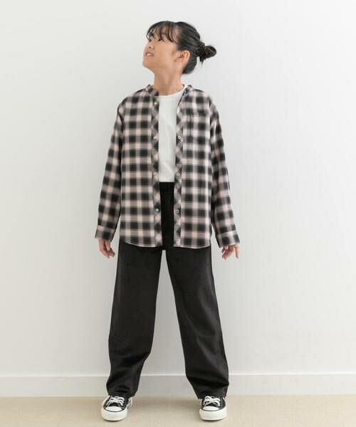 URBAN RESEARCH DOORS / アーバンリサーチ ドアーズ トップス | 『親子リンク』バンドカラーチェックシャツ(KIDS) | 詳細14