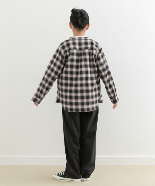 URBAN RESEARCH DOORS / アーバンリサーチ ドアーズ トップス | 『親子リンク』バンドカラーチェックシャツ(KIDS) | 詳細16