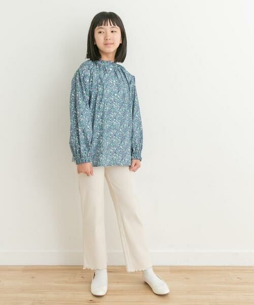 URBAN RESEARCH DOORS / アーバンリサーチ ドアーズ トップス | 花柄プリントギャザーフリルブラウス(KIDS) | 詳細10