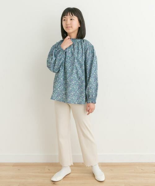 URBAN RESEARCH DOORS / アーバンリサーチ ドアーズ トップス | 花柄プリントギャザーフリルブラウス(KIDS) | 詳細11