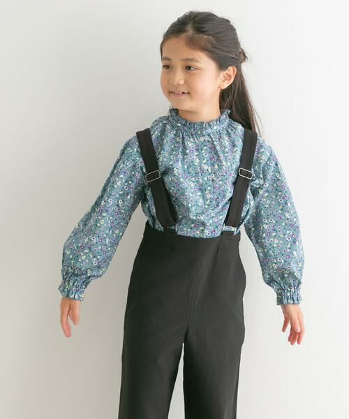 URBAN RESEARCH DOORS / アーバンリサーチ ドアーズ トップス | 花柄プリントギャザーフリルブラウス(KIDS) | 詳細2
