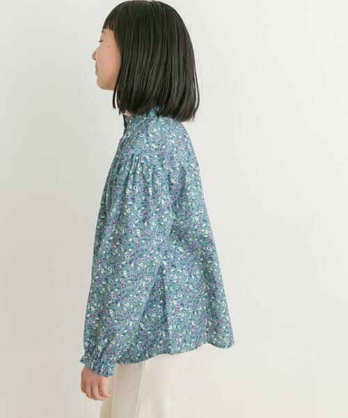 URBAN RESEARCH DOORS / アーバンリサーチ ドアーズ トップス | 花柄プリントギャザーフリルブラウス(KIDS) | 詳細8