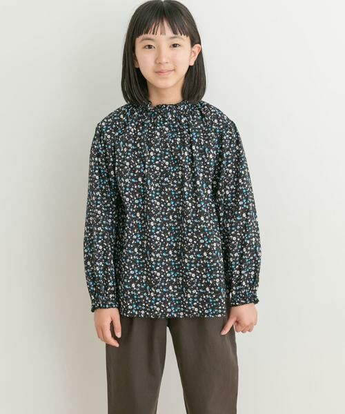 URBAN RESEARCH DOORS / アーバンリサーチ ドアーズ トップス | 花柄プリントギャザーフリルブラウス(KIDS) | 詳細17