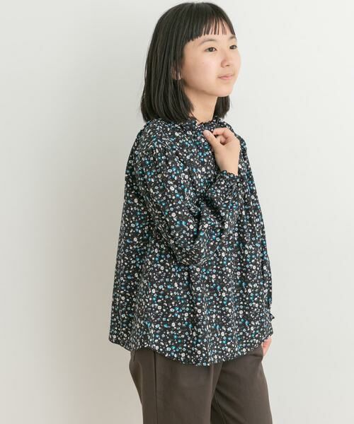 URBAN RESEARCH DOORS / アーバンリサーチ ドアーズ トップス | 花柄プリントギャザーフリルブラウス(KIDS) | 詳細18