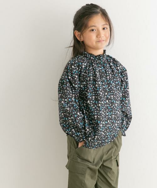 URBAN RESEARCH DOORS / アーバンリサーチ ドアーズ トップス | 花柄プリントギャザーフリルブラウス(KIDS) | 詳細22