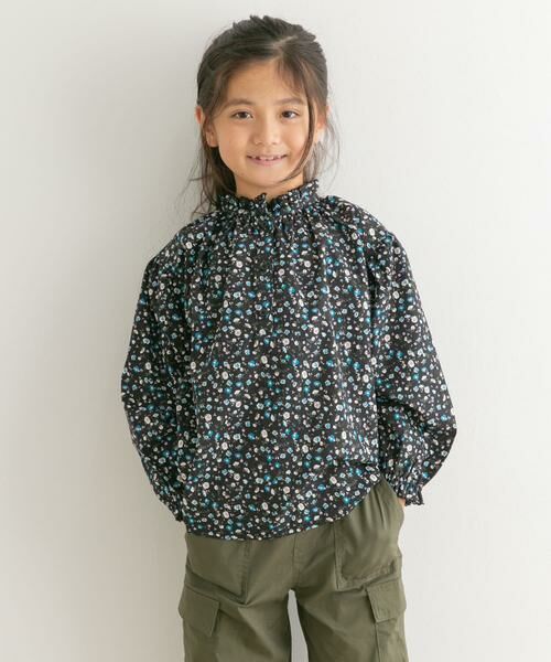 URBAN RESEARCH DOORS / アーバンリサーチ ドアーズ トップス | 花柄プリントギャザーフリルブラウス(KIDS) | 詳細23