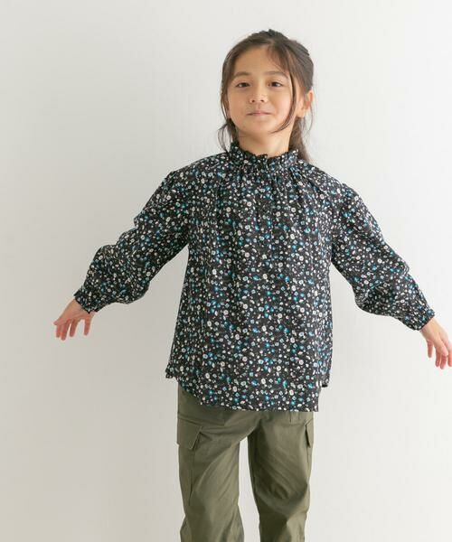 URBAN RESEARCH DOORS / アーバンリサーチ ドアーズ トップス | 花柄プリントギャザーフリルブラウス(KIDS) | 詳細24