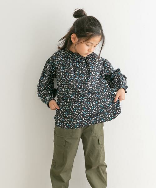 URBAN RESEARCH DOORS / アーバンリサーチ ドアーズ トップス | 花柄プリントギャザーフリルブラウス(KIDS) | 詳細25