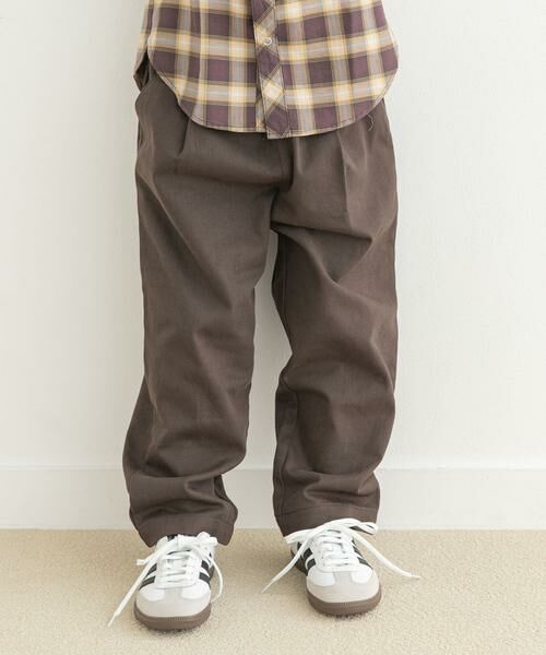 URBAN RESEARCH DOORS / アーバンリサーチ ドアーズ パンツ | コットンタックイージーパンツ(KIDS)(チャコールグレー)