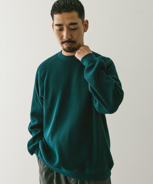 URBAN RESEARCH DOORS / アーバンリサーチ ドアーズ Tシャツ | 『UR TECH』ワッフルロングスリーブTシャツ | 詳細4