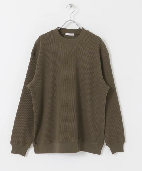 URBAN RESEARCH DOORS / アーバンリサーチ ドアーズ Tシャツ | 『XLサイズ/WEB限定』『UR TECH』裏起毛ワッフルロングスリーブTシャツ | 詳細12