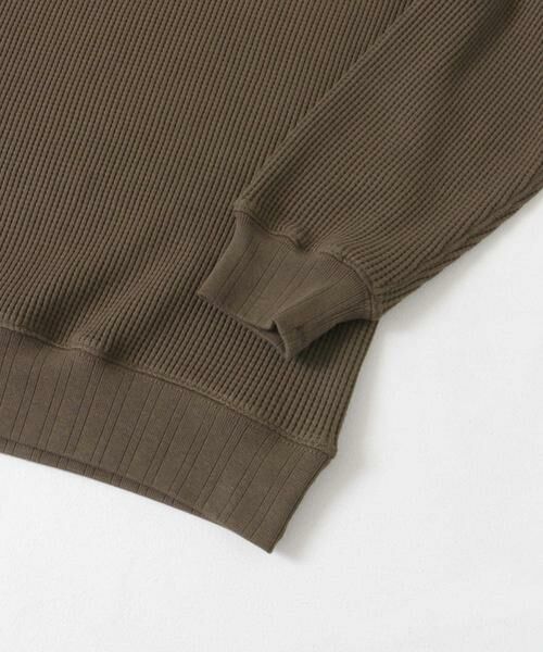 URBAN RESEARCH DOORS / アーバンリサーチ ドアーズ Tシャツ | 『XLサイズ/WEB限定』『UR TECH』裏起毛ワッフルロングスリーブTシャツ | 詳細13
