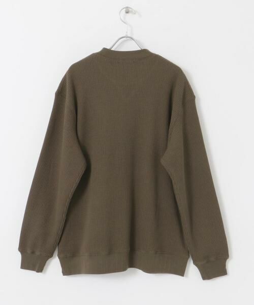 URBAN RESEARCH DOORS / アーバンリサーチ ドアーズ Tシャツ | 『XLサイズ/WEB限定』『UR TECH』裏起毛ワッフルロングスリーブTシャツ | 詳細14