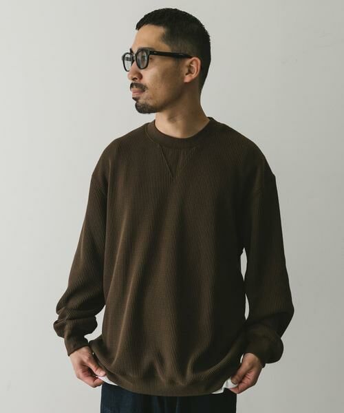 セール】 『XLサイズ/WEB限定』『UR TECH』裏起毛ワッフルロング