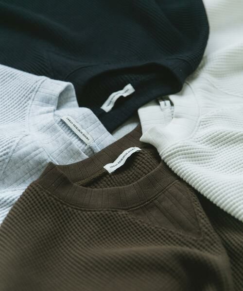 URBAN RESEARCH DOORS / アーバンリサーチ ドアーズ Tシャツ | 『XLサイズ/WEB限定』『UR TECH』裏起毛ワッフルロングスリーブTシャツ | 詳細8