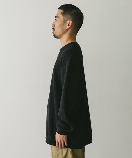 URBAN RESEARCH DOORS / アーバンリサーチ ドアーズ Tシャツ | 『XLサイズ/WEB限定』『UR TECH』裏起毛ワッフルロングスリーブTシャツ | 詳細28