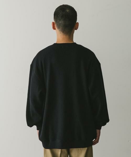 URBAN RESEARCH DOORS / アーバンリサーチ ドアーズ Tシャツ | 『XLサイズ/WEB限定』『UR TECH』裏起毛ワッフルロングスリーブTシャツ | 詳細29