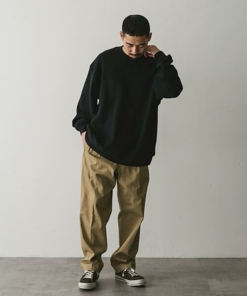 URBAN RESEARCH DOORS / アーバンリサーチ ドアーズ Tシャツ | 『XLサイズ/WEB限定』『UR TECH』裏起毛ワッフルロングスリーブTシャツ | 詳細26