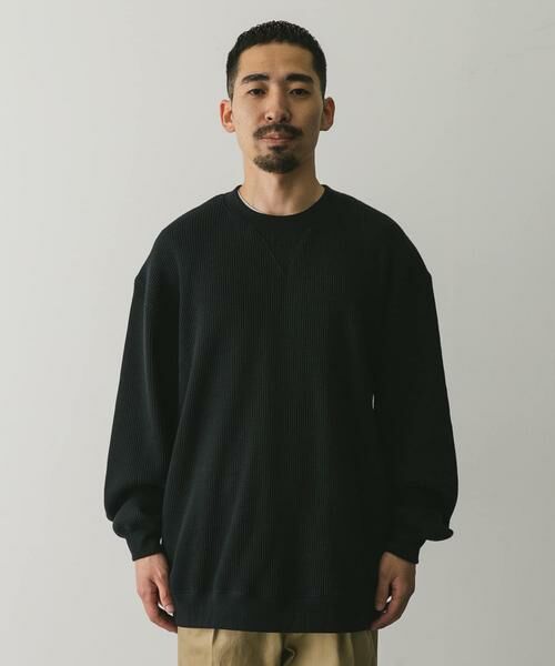 URBAN RESEARCH DOORS / アーバンリサーチ ドアーズ Tシャツ | 『XLサイズ/WEB限定』『UR TECH』裏起毛ワッフルロングスリーブTシャツ | 詳細27