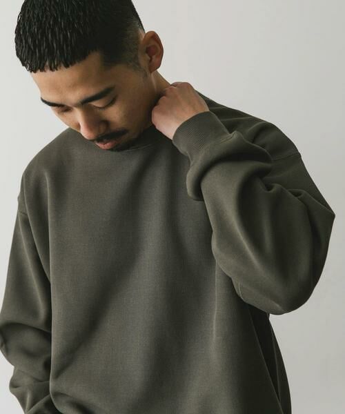 URBAN RESEARCH DOORS / アーバンリサーチ ドアーズ Tシャツ | 『XLサイズ/WEB限定』ワッフルフリース クルーネック プルオーバー | 詳細2