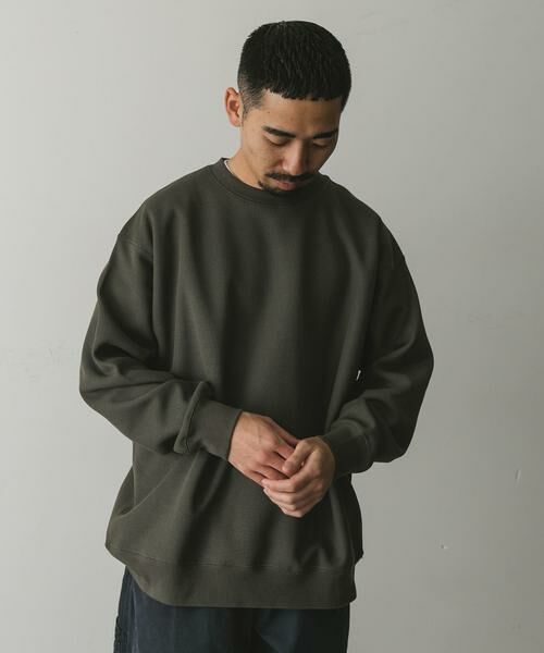 URBAN RESEARCH DOORS / アーバンリサーチ ドアーズ Tシャツ | 『XLサイズ/WEB限定』ワッフルフリース クルーネック プルオーバー | 詳細6