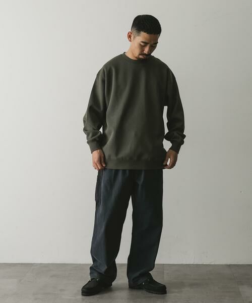 URBAN RESEARCH DOORS / アーバンリサーチ ドアーズ Tシャツ | 『XLサイズ/WEB限定』ワッフルフリース クルーネック プルオーバー | 詳細8