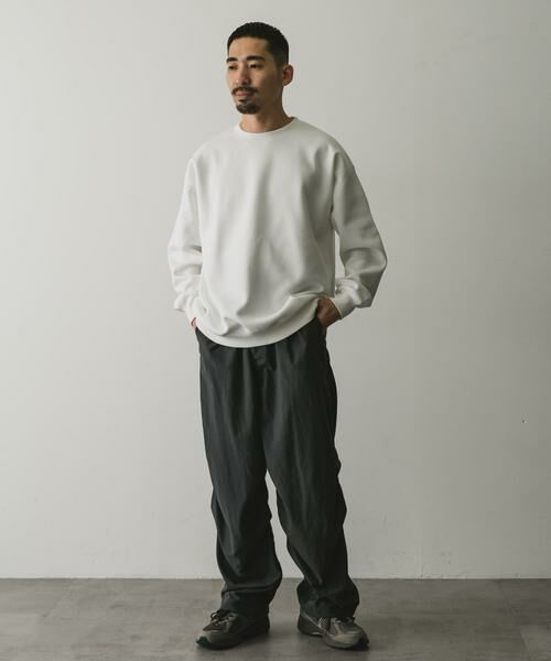URBAN RESEARCH DOORS / アーバンリサーチ ドアーズ Tシャツ | 『XLサイズ/WEB限定』ワッフルフリース クルーネック プルオーバー | 詳細21