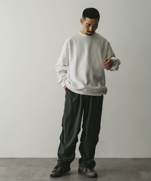 URBAN RESEARCH DOORS / アーバンリサーチ ドアーズ Tシャツ | 『XLサイズ/WEB限定』ワッフルフリース クルーネック プルオーバー | 詳細22