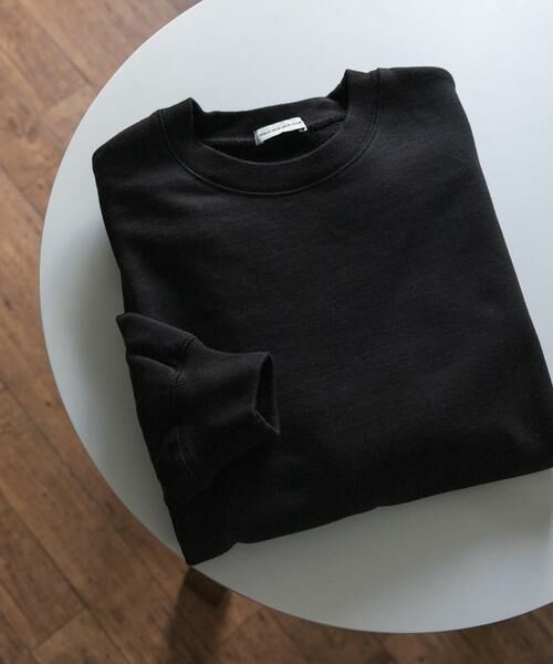 URBAN RESEARCH DOORS / アーバンリサーチ ドアーズ スウェット | 『XLサイズ/WEB限定』裏起毛クルーネックスウェット(ブラック)