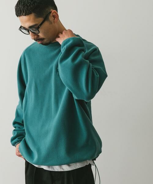 URBAN RESEARCH DOORS / アーバンリサーチ ドアーズ Tシャツ | 『UR TECH』ピケフリース プルオーバー | 詳細1