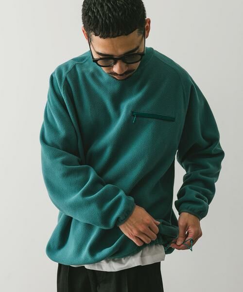 URBAN RESEARCH DOORS / アーバンリサーチ ドアーズ Tシャツ | 『UR TECH』ピケフリース プルオーバー | 詳細4