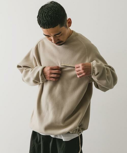 URBAN RESEARCH DOORS / アーバンリサーチ ドアーズ Tシャツ | 『UR TECH』ピケフリース プルオーバー | 詳細20