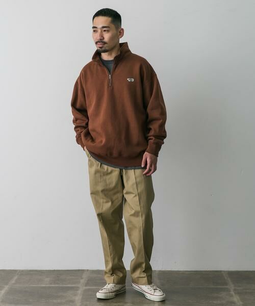 URBAN RESEARCH DOORS / アーバンリサーチ ドアーズ スウェット | 『XLサイズ/WEB限定』『別注』PENNEYS×DOORS　THE FOX ハーフジップスウェット | 詳細7