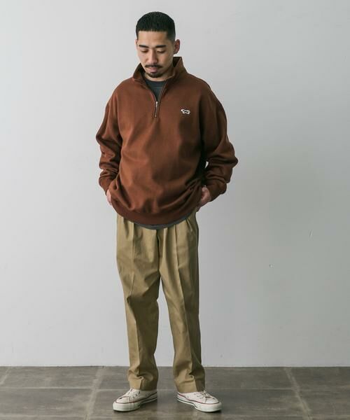 URBAN RESEARCH DOORS / アーバンリサーチ ドアーズ スウェット | 『XLサイズ/WEB限定』『別注』PENNEYS×DOORS　THE FOX ハーフジップスウェット | 詳細8